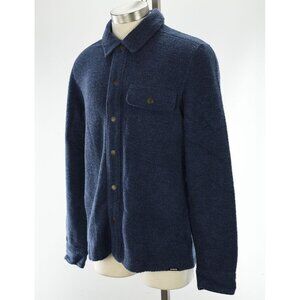 PRANA Stormy Night INCREDIWOOL Slim Fit Wool Blend Overshirt Jacket MEDIUM NWT